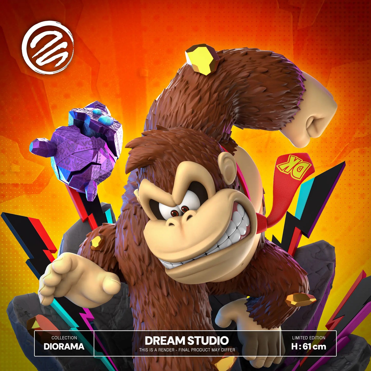 Donkey Kong Dream Studio Donkey Kong & Pauline Bananza Resin Statue