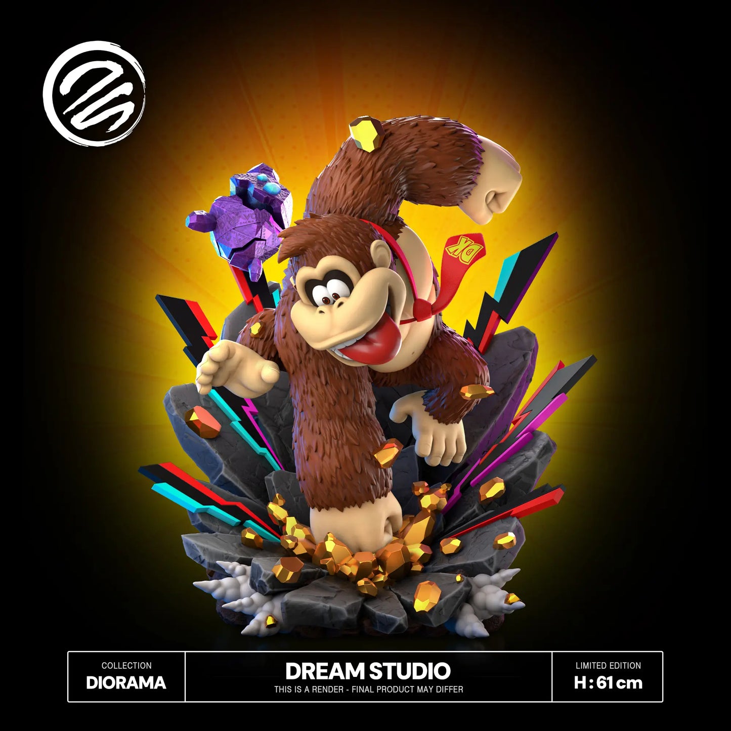 Donkey Kong Dream Studio Donkey Kong & Pauline Bananza Resin Statue