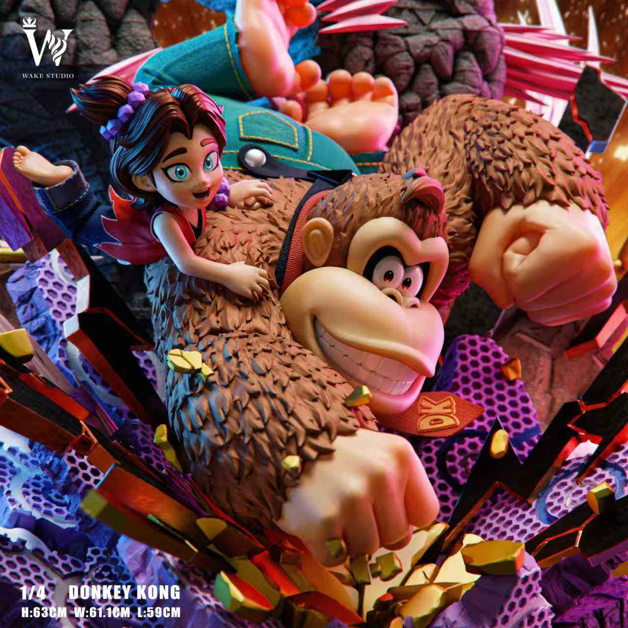 Donkey Kong Wake Studio Donkey Kong Bananza 1/4 Resin Statue