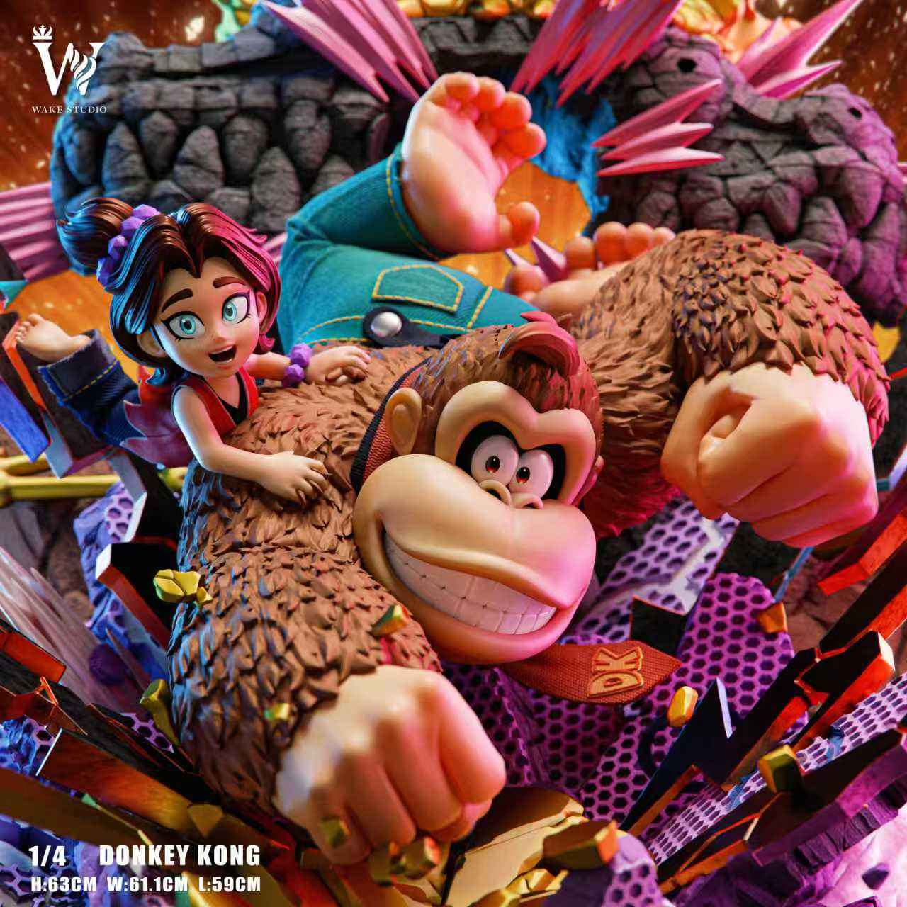 Donkey Kong Wake Studio Donkey Kong Bananza 1/4 Resin Statue