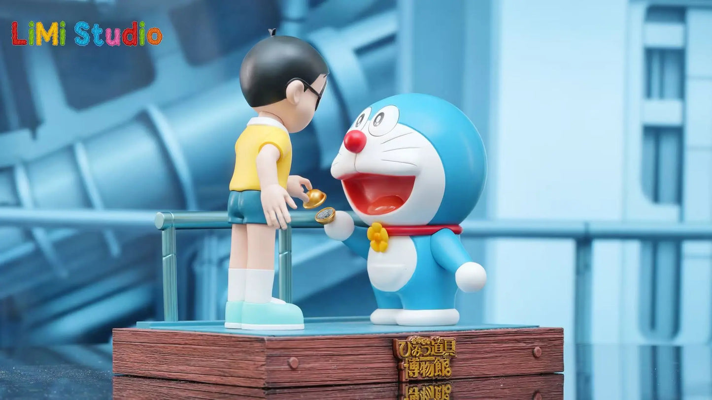 Doraemon LiMi Studio Nobita & Doraemon Resin Statue
