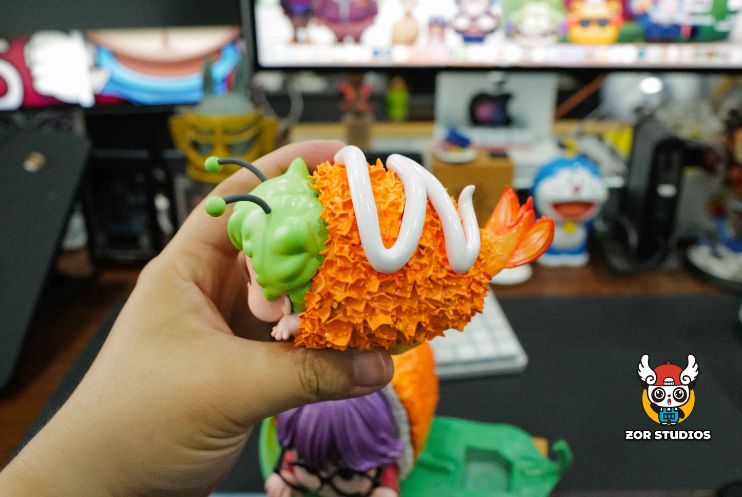 Dr Slump ~ ZOR Studio ~ Arale Norimaki, Gadzilla Norimaki "Gatchan" & Puar Sushi ~ Resin Statue - Santoryu Resins Collectors