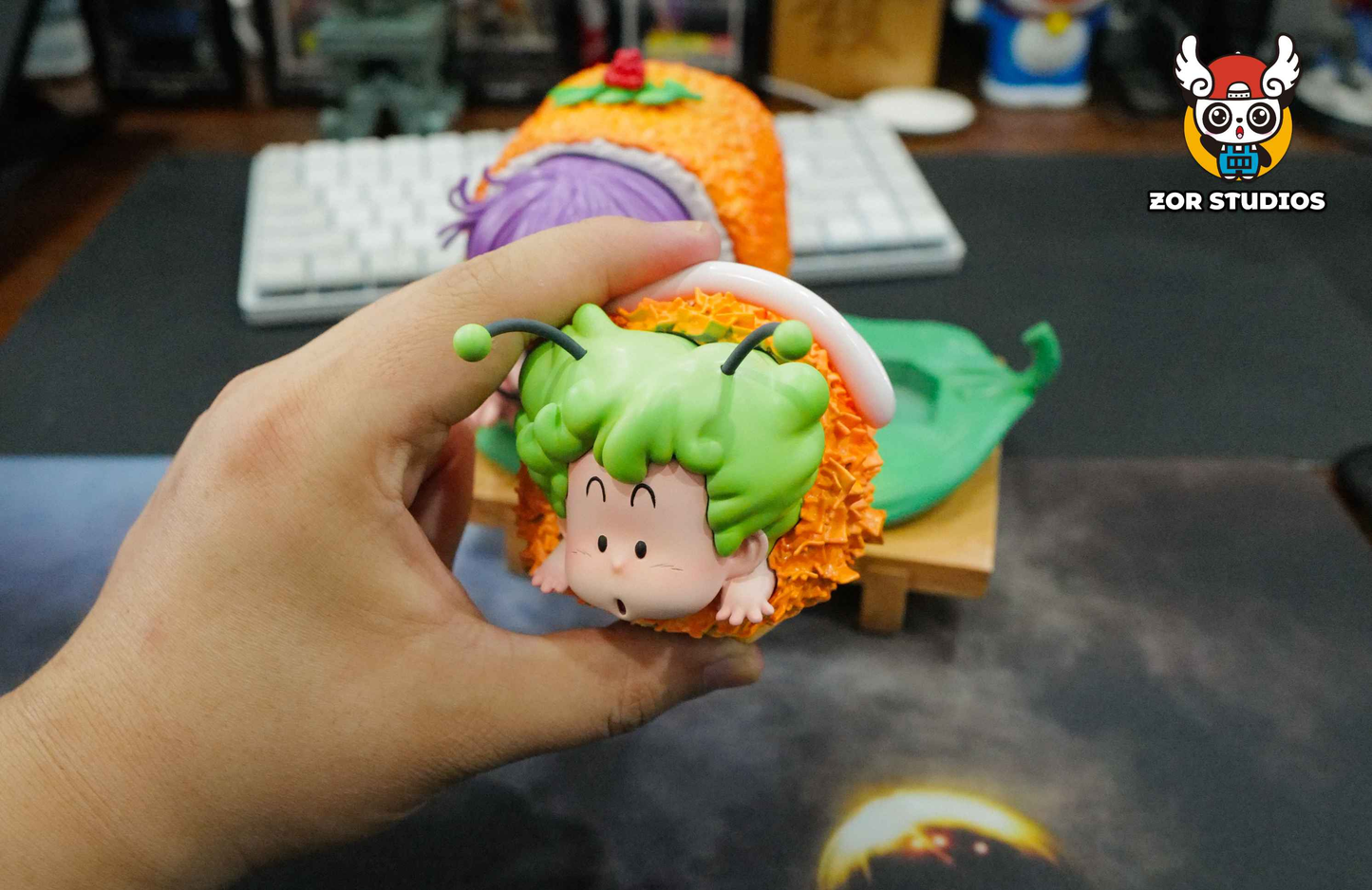 Dr Slump ~ ZOR Studio ~ Arale Norimaki, Gadzilla Norimaki "Gatchan" & Puar Sushi ~ Resin Statue - Santoryu Resins Collectors