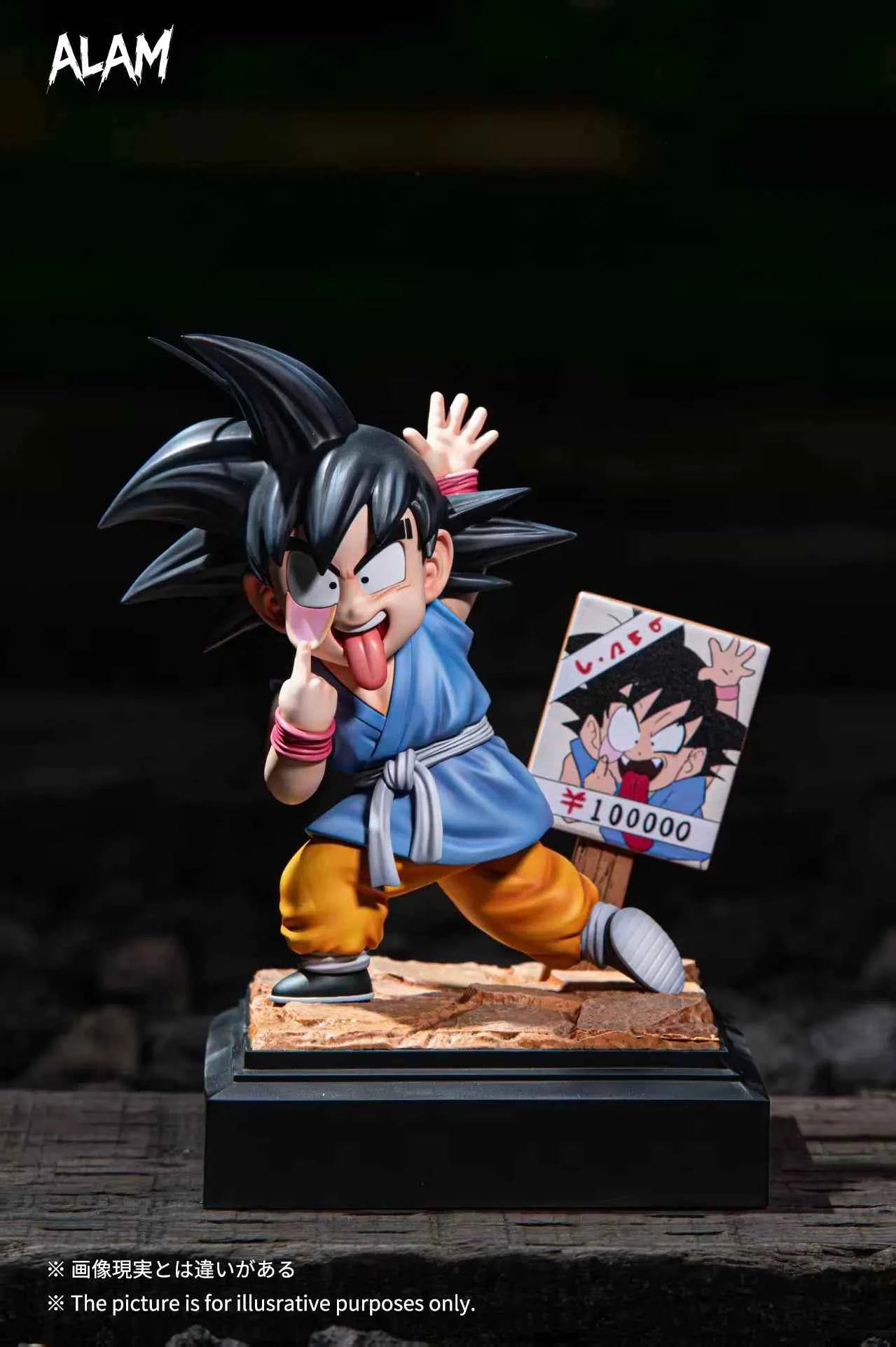 Dragon Ball Alam Studio Wanted Grimace Son Goku Resin Statue