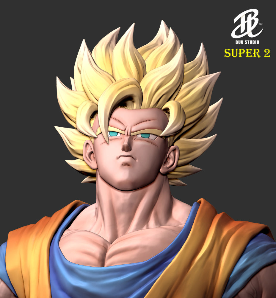 Dragon Ball BUU Studio Goku SSJ2 Resin Statue