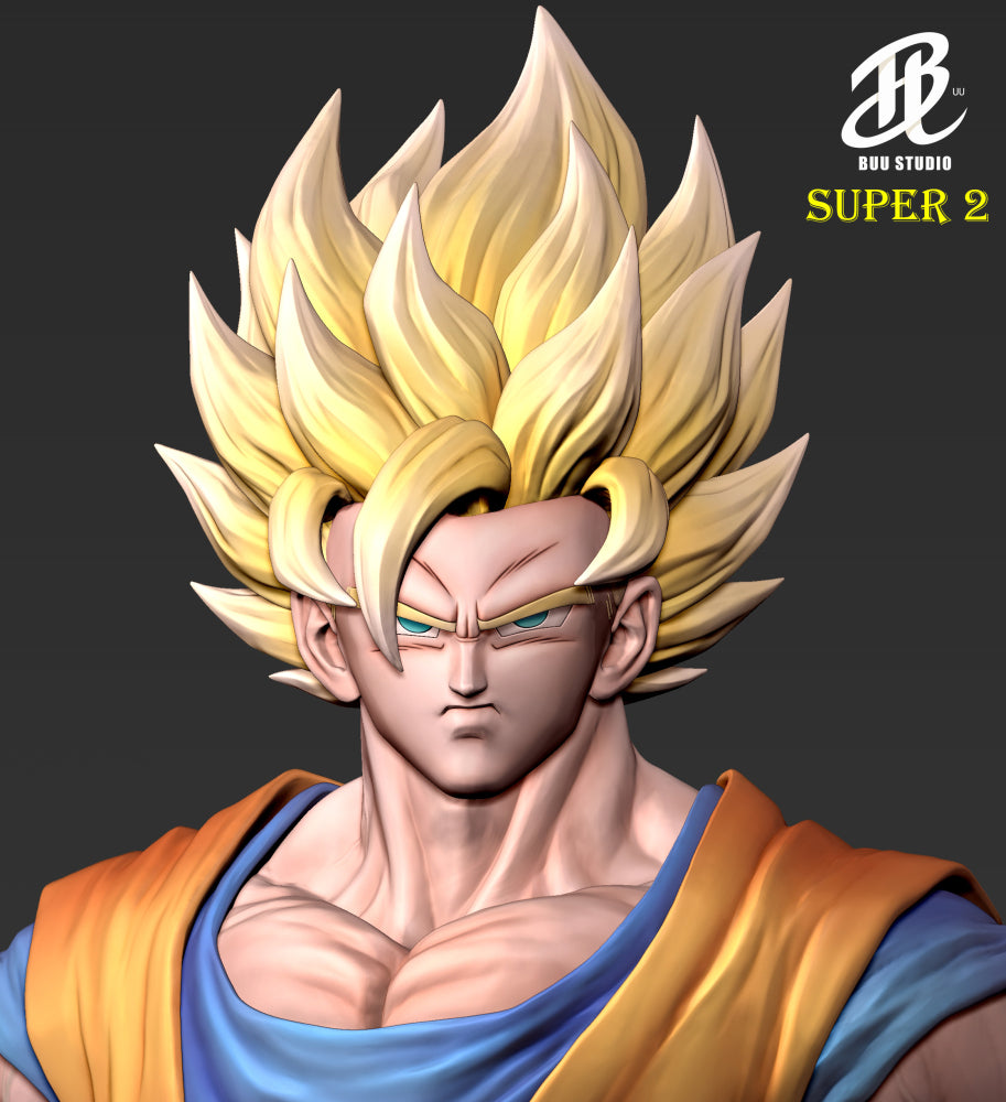 Dragon Ball BUU Studio Goku SSJ2 Resin Statue