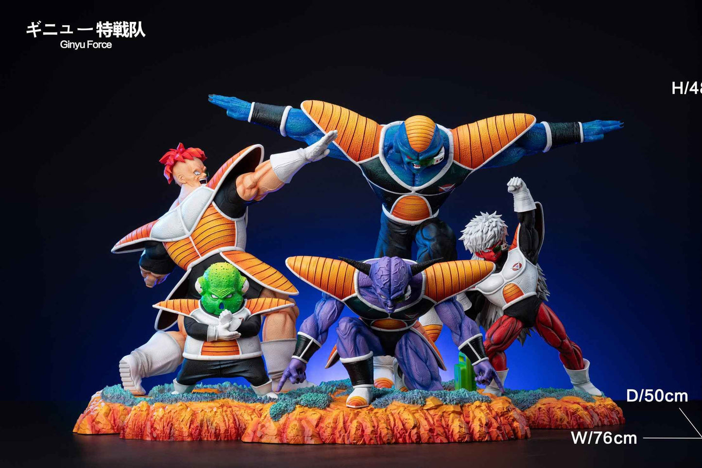 Dragon Ball Bao Zi A Studio Ginyu Force Ginyu & Recoome & Burter & Jeice & Guldo Resin Statue
