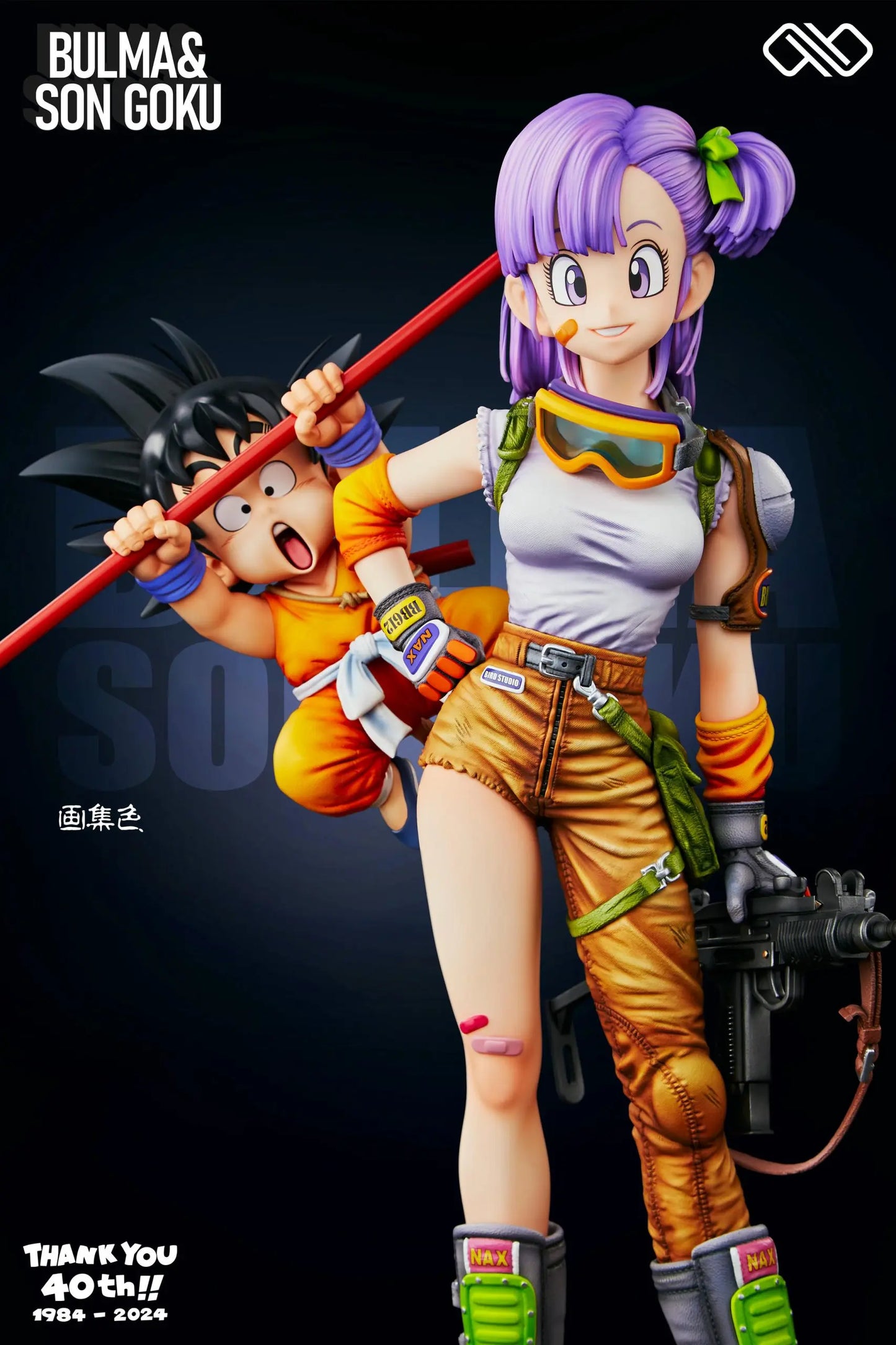 Dragon Ball Infinite Studio Bulma & Son Goku Resin Statue