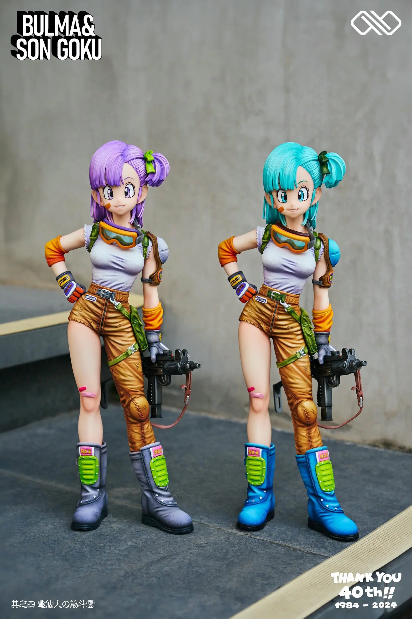 Dragon Ball Infinite Studio Bulma & Son Goku Resin Statue