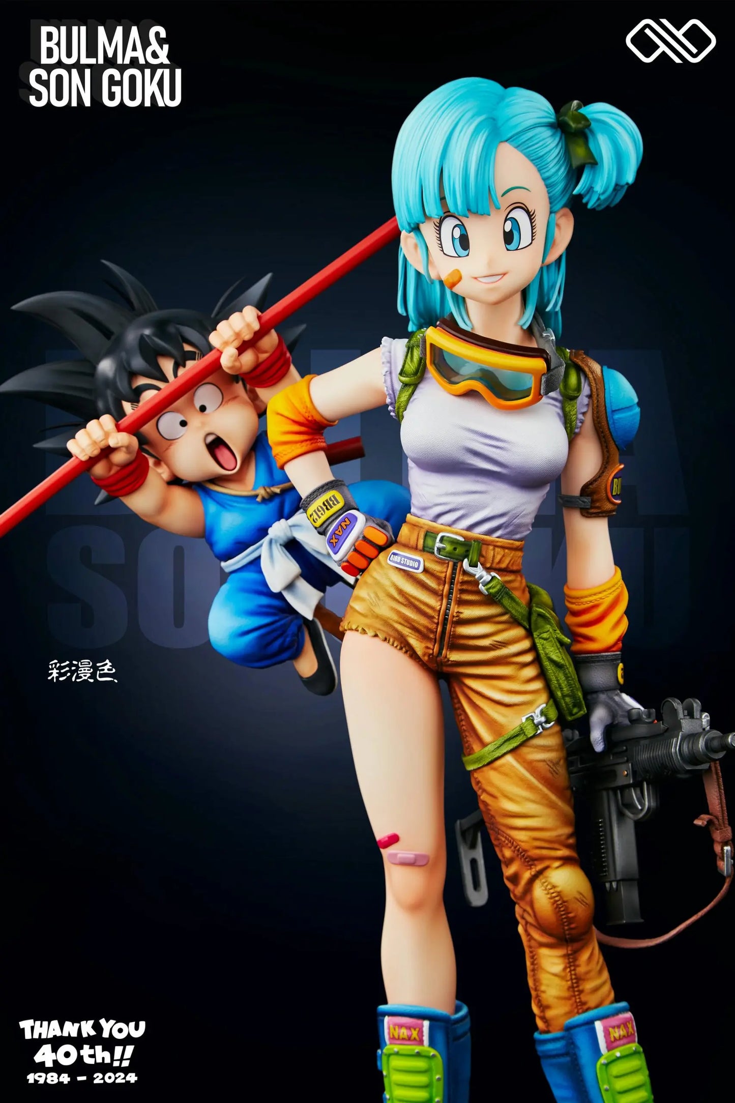 Dragon Ball Infinite Studio Bulma & Son Goku Resin Statue