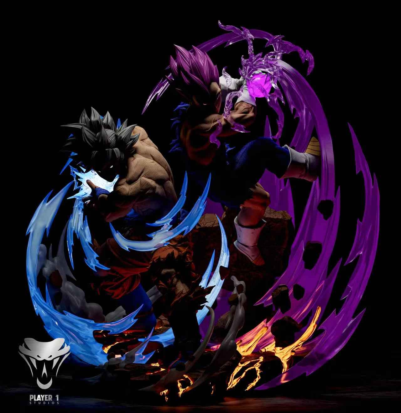 Dragon Ball Player 1 Studio Ultra Instinct Son Goku Resin Statue