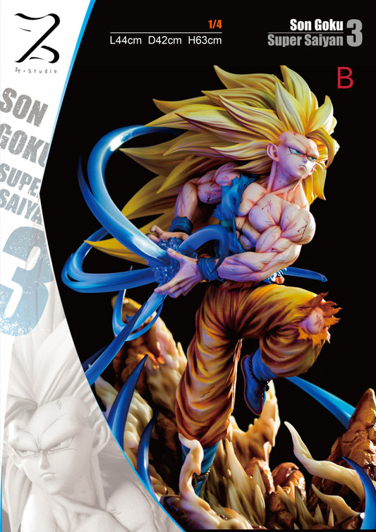 Dragon Ball Poker Monster & ZY Studio Super Sajan 3 Son Goku 1/4 Resin Statue