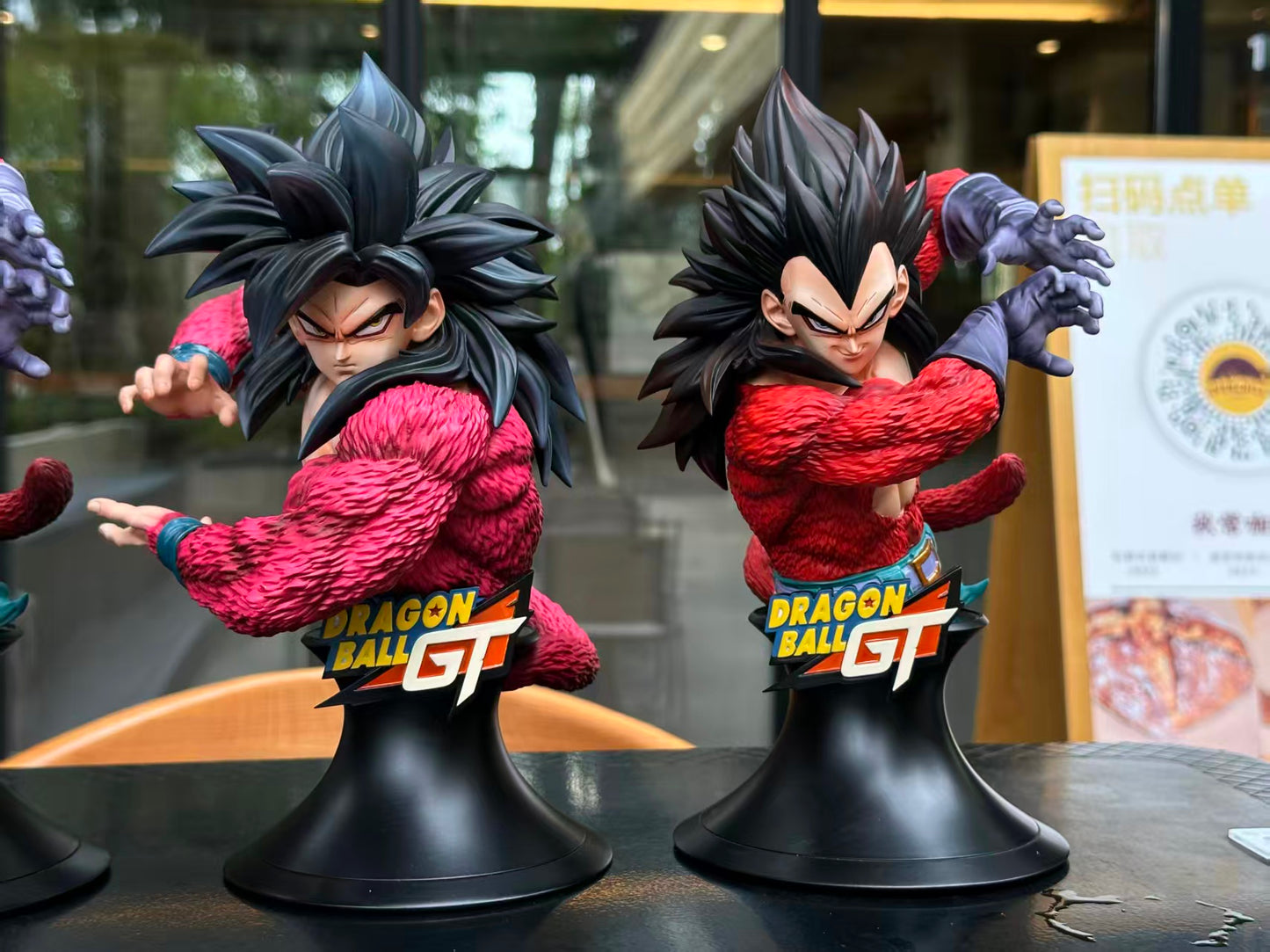 Dragon Ball Ruyun Studio SSJ4 Goku & Vegeta Bust Resin Statue