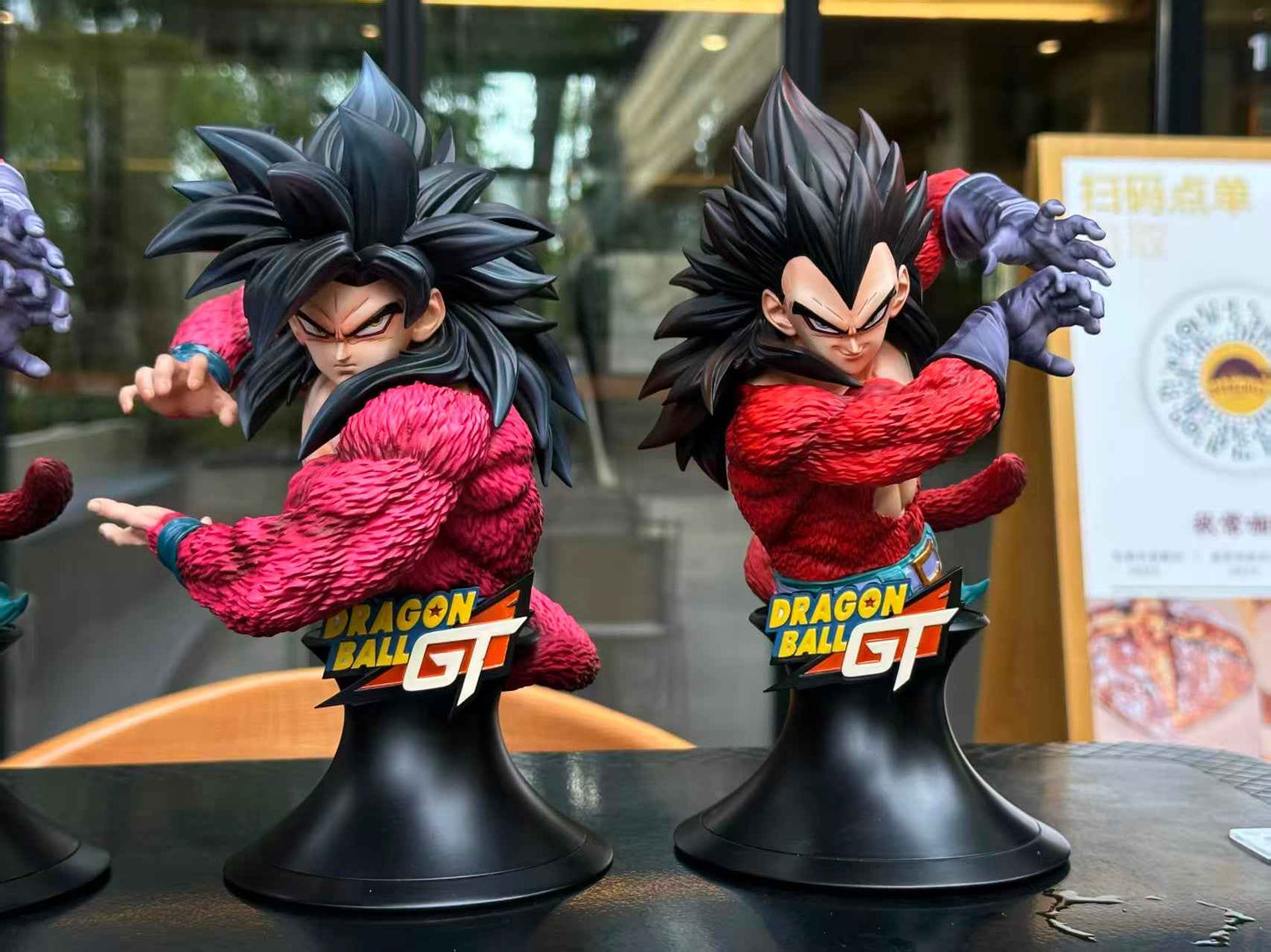 Dragon Ball Ruyun Studio SSJ4 Goku & Vegeta Bust Resin Statue