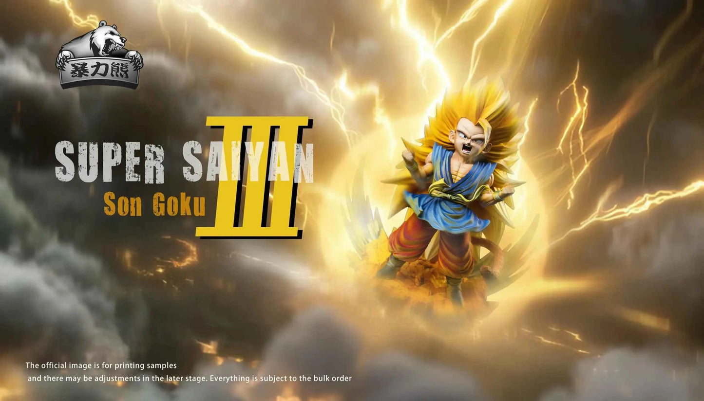 Dragon Ball Violent Bear Studio SSJ3 Son Goku Resin Statue