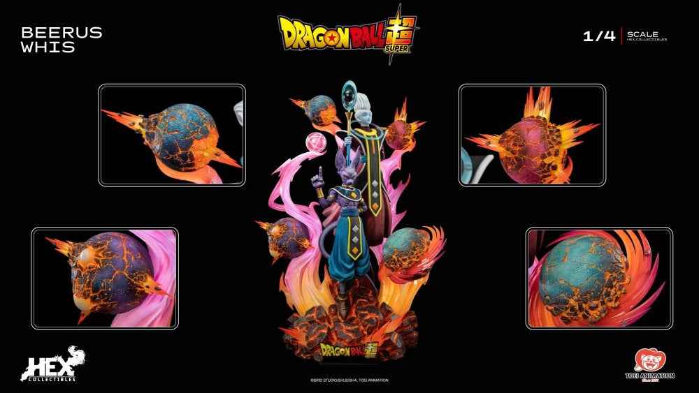 Dragon Ball ~ HEX Collectibles & Pickstar Studio ~ Beerus & Whis ~ Licensed Resin Statue - Santoryu Resins Collectors
