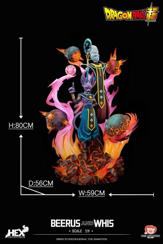 Dragon Ball ~ HEX Collectibles & Pickstar Studio ~ Beerus & Whis ~ Licensed Resin Statue - Santoryu Resins Collectors