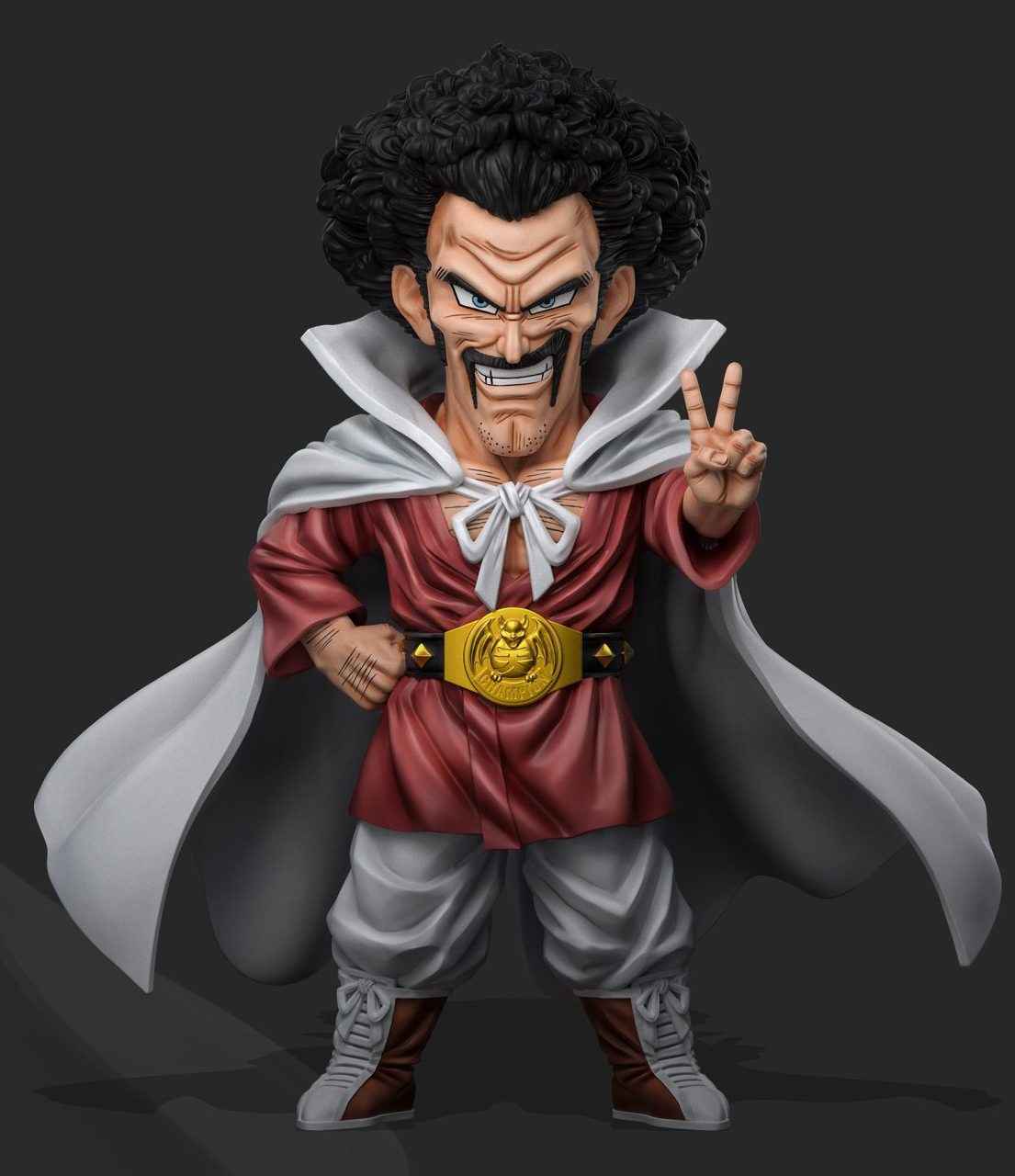Dragon Ball ~ Power Studio ~ Mr. Satan WCF Scale ~ Resin Statue - Santoryu Resins Collectors