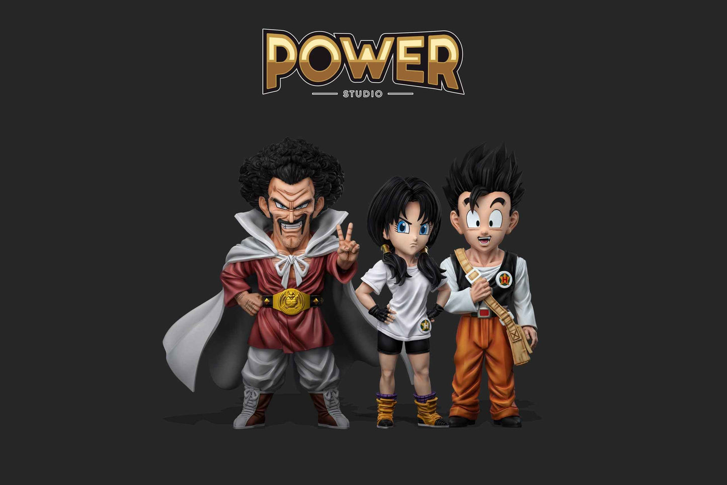 Dragon Ball ~ Power Studio ~ Mr. Satan WCF Scale ~ Resin Statue - Santoryu Resins Collectors