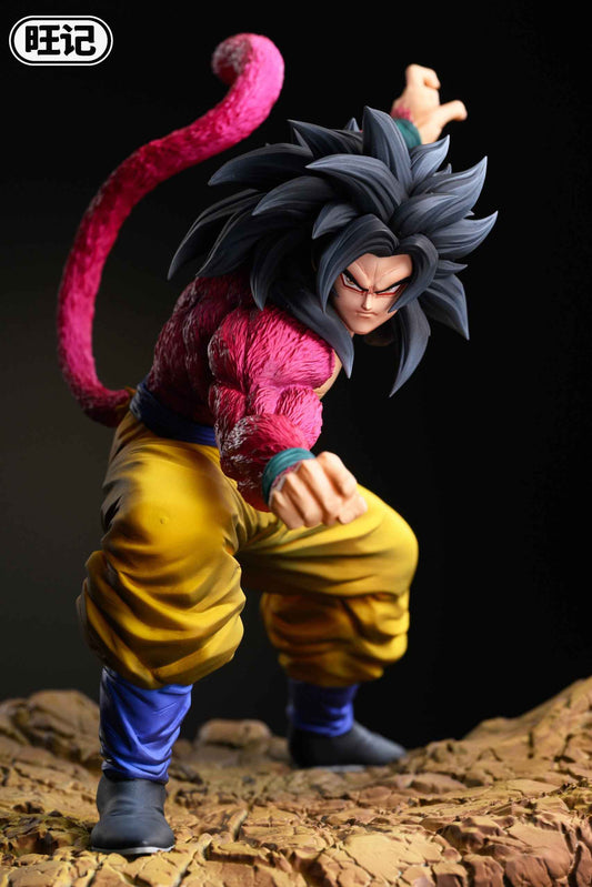 Dragon Ball ~ Wang Ji Studio ~ Goku Super Saiyan 4 Starting Position ~ Resin Statue - Santoryu Resins Collectors