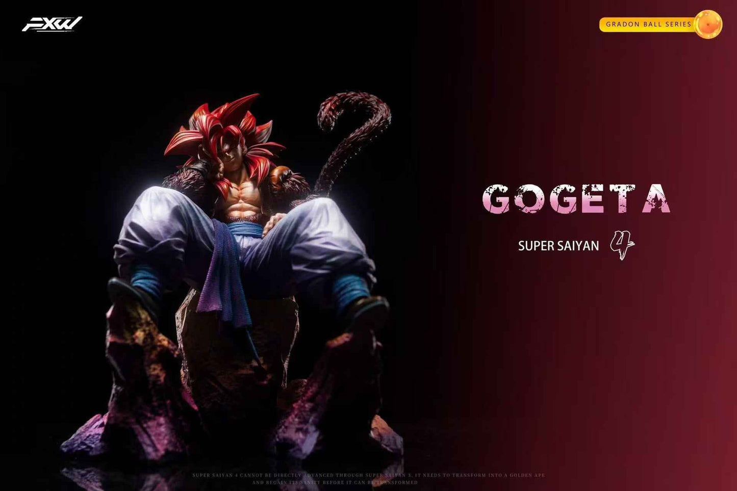 Dragon Ball FXW Studio SSJ4 Gogeta Resin Statue