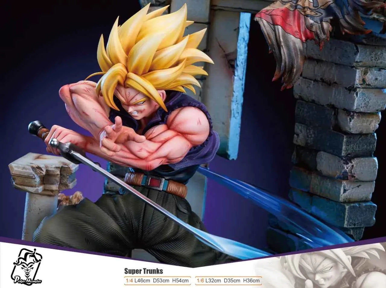 Dragon Ball Poker Monster Studio Super Trunks Resin Statue