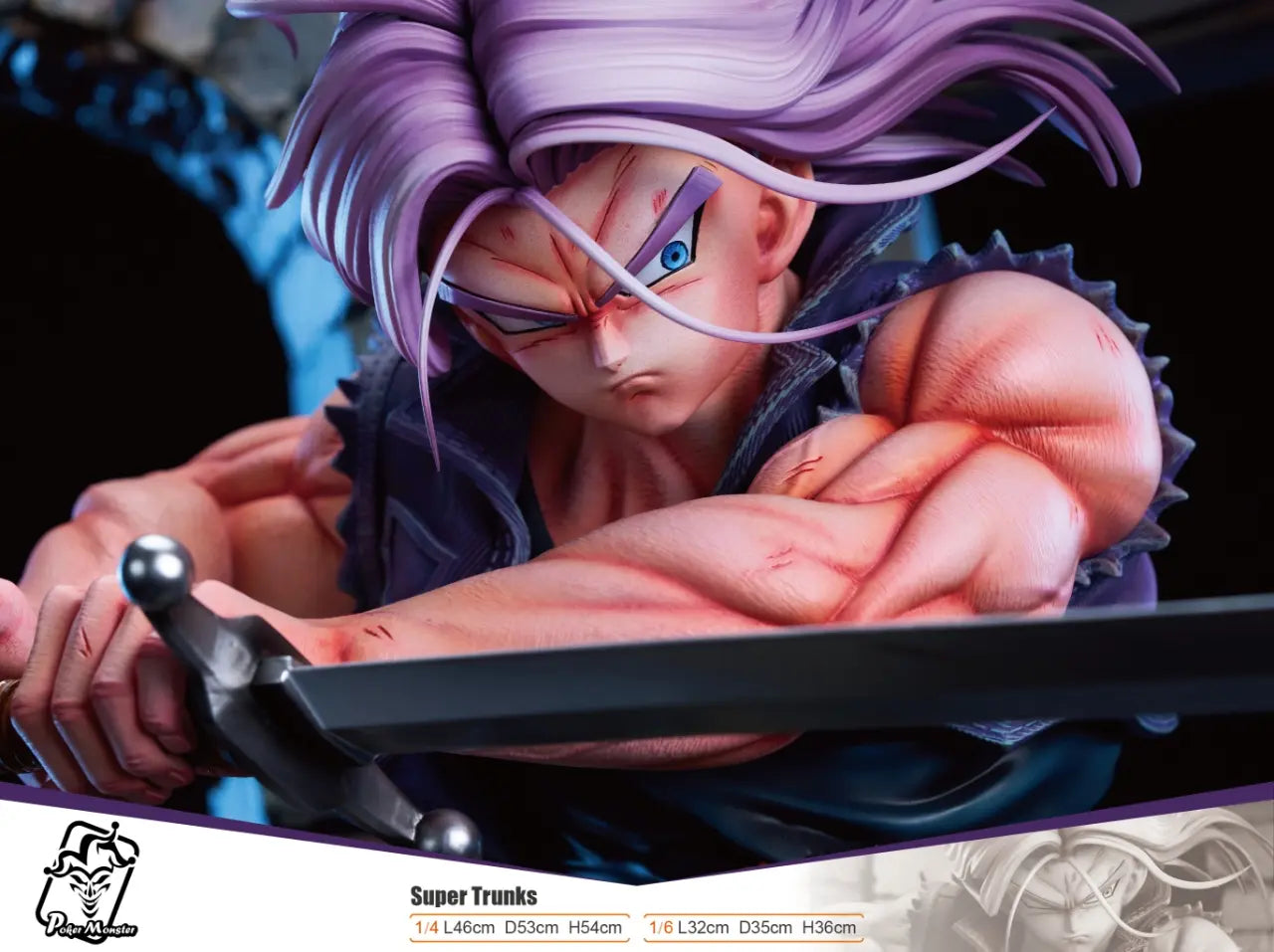 Dragon Ball Poker Monster Studio Super Trunks Resin Statue