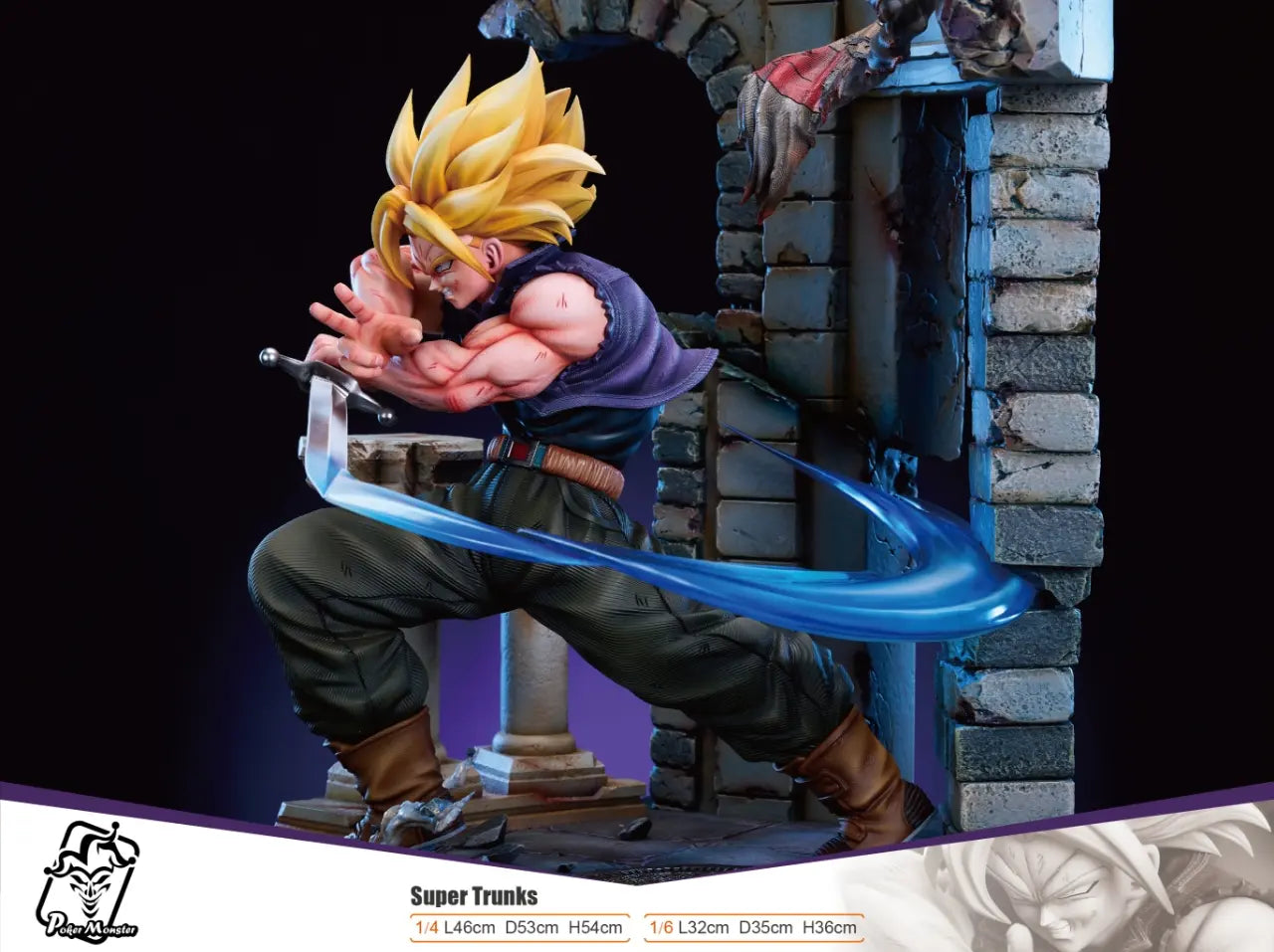 Dragon Ball Poker Monster Studio Super Trunks Resin Statue