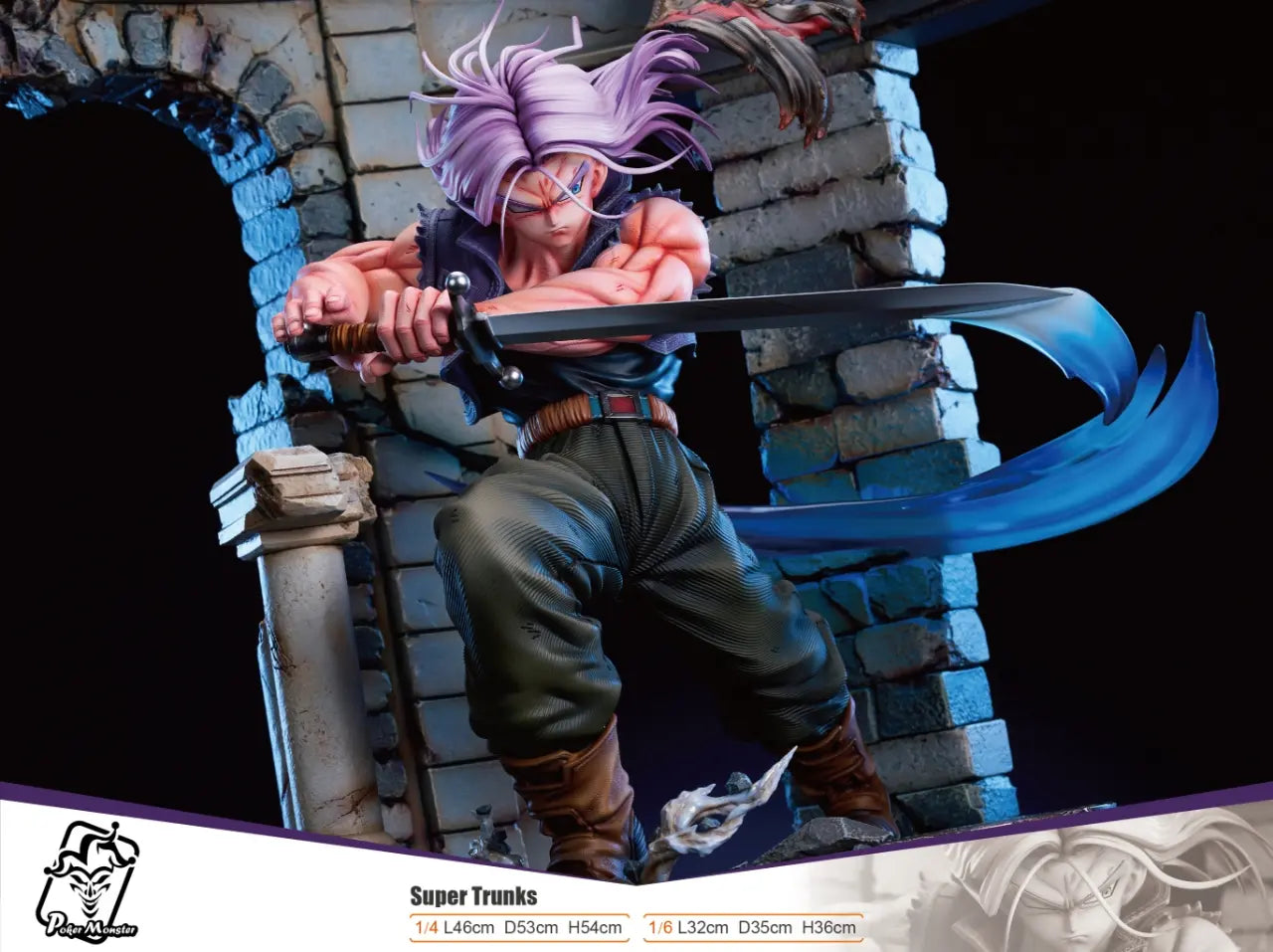 Dragon Ball Poker Monster Studio Super Trunks Resin Statue