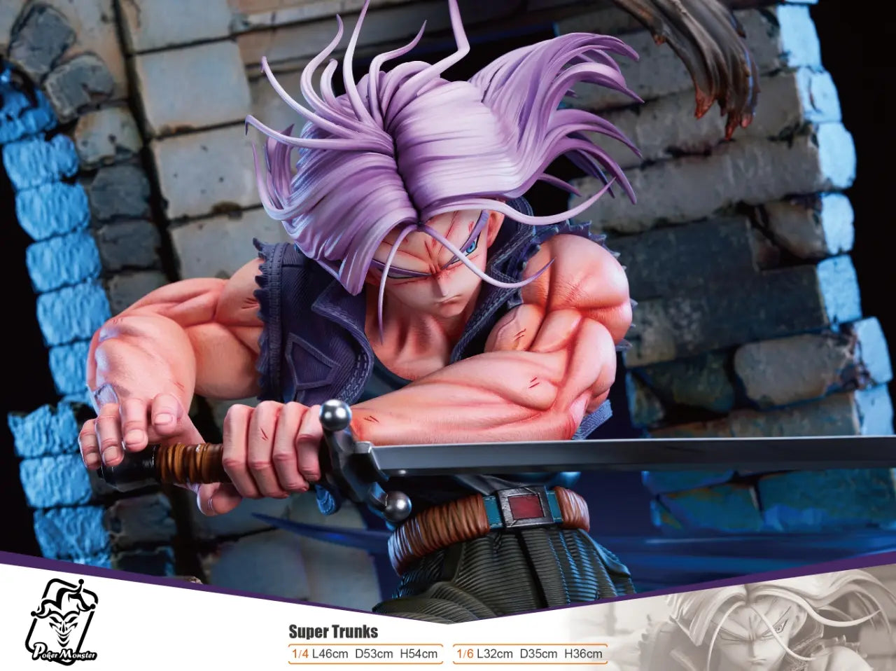 Dragon Ball Poker Monster Studio Super Trunks Resin Statue