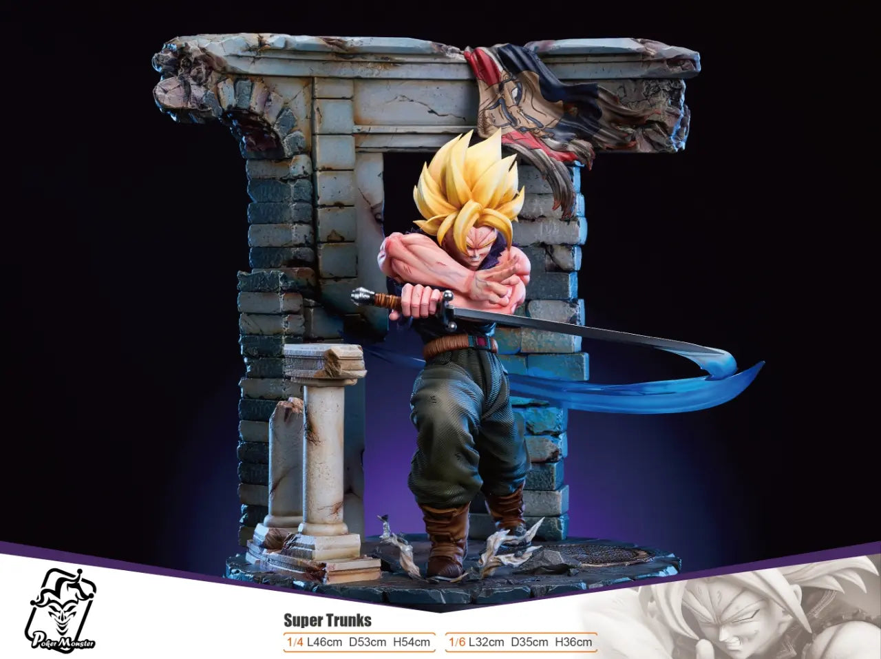 Dragon Ball Poker Monster Studio Super Trunks Resin Statue