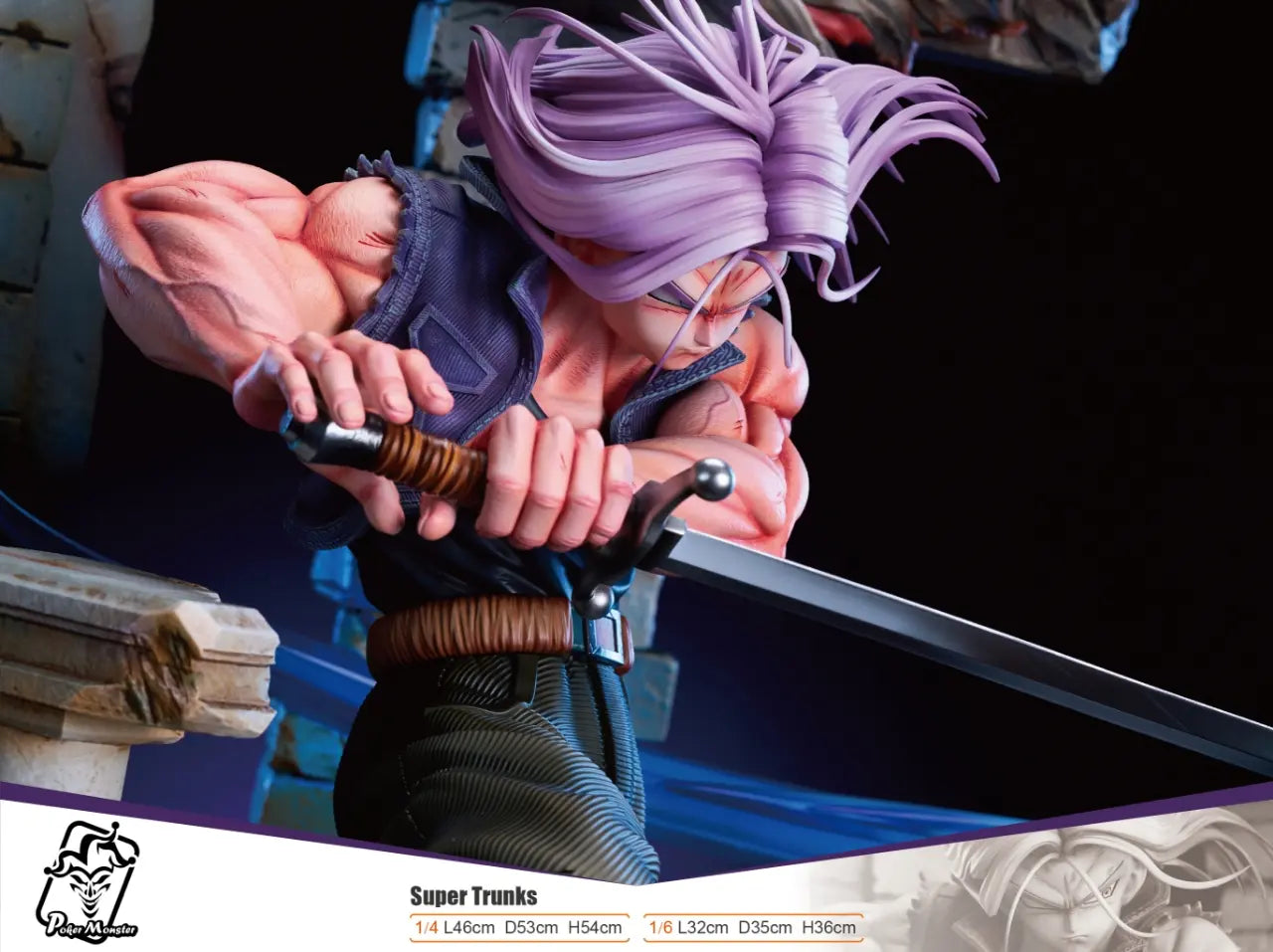 Dragon Ball Poker Monster Studio Super Trunks Resin Statue