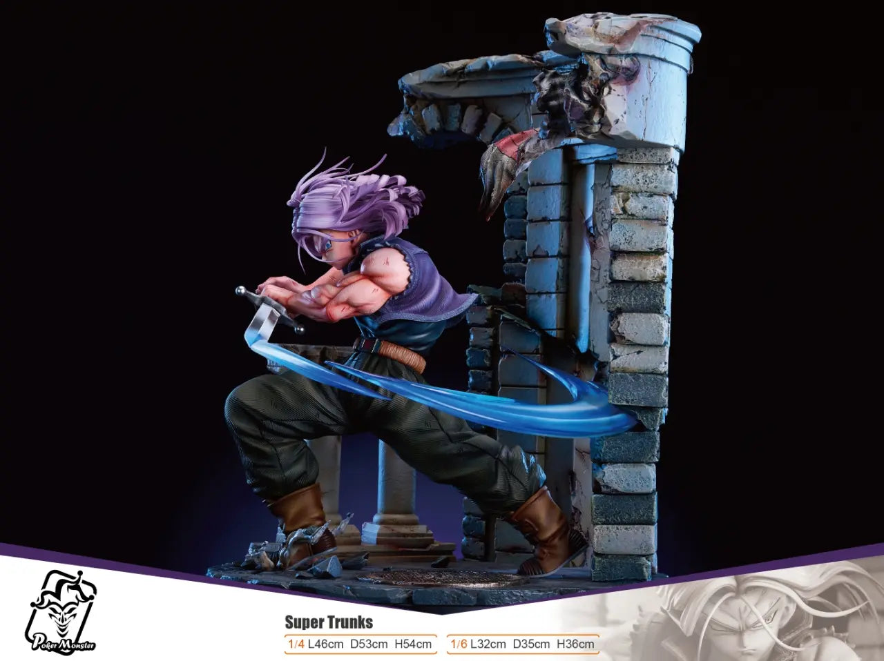Dragon Ball Poker Monster Studio Super Trunks Resin Statue