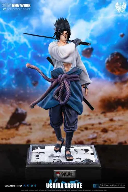 Naruto Shippuden ~ Nirvana Studio ~ Sasuke Uchiha ~ Resin Statue - Santoryu Resins Collectors