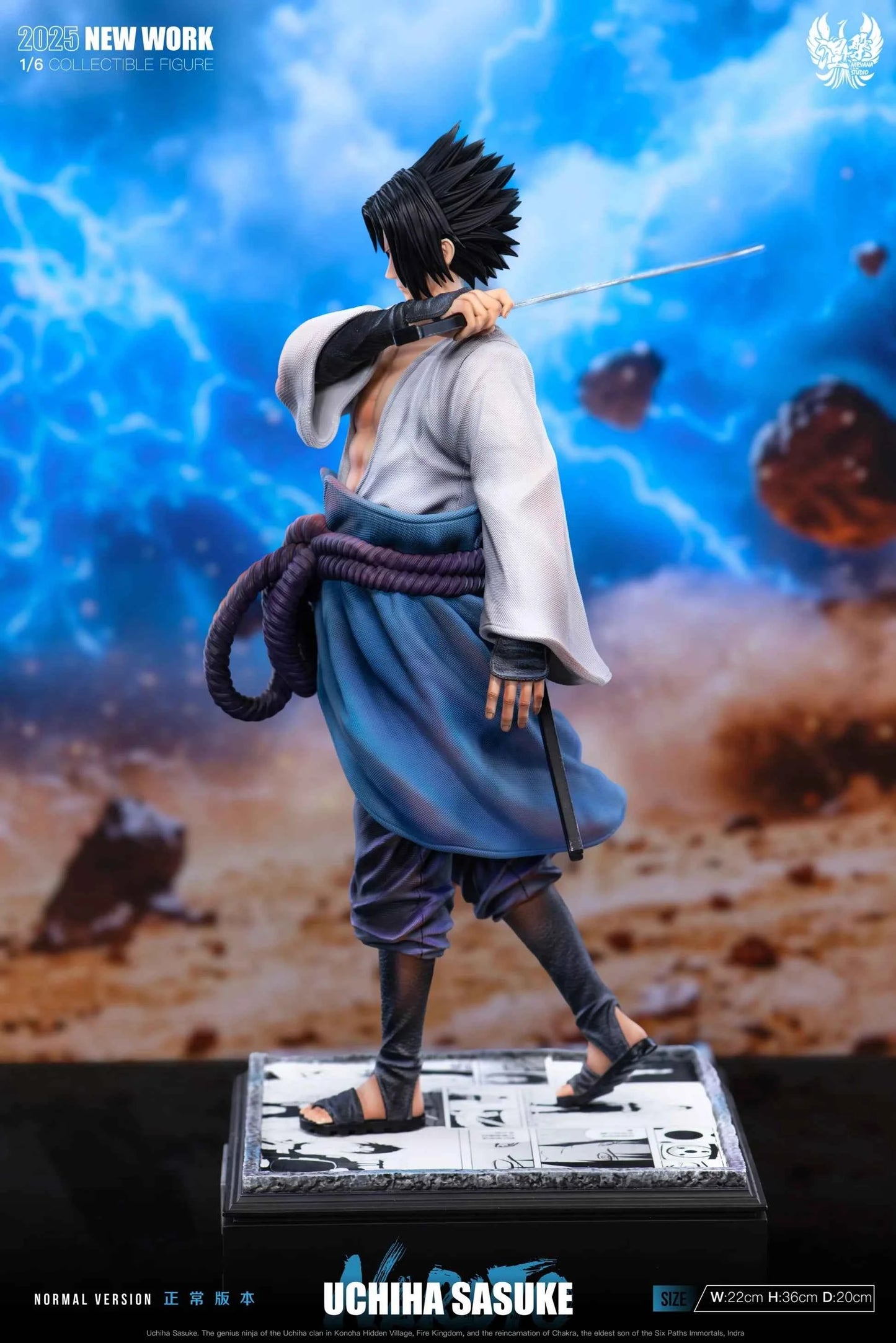 Naruto Shippuden ~ Nirvana Studio ~ Sasuke Uchiha ~ Resin Statue - Santoryu Resins Collectors