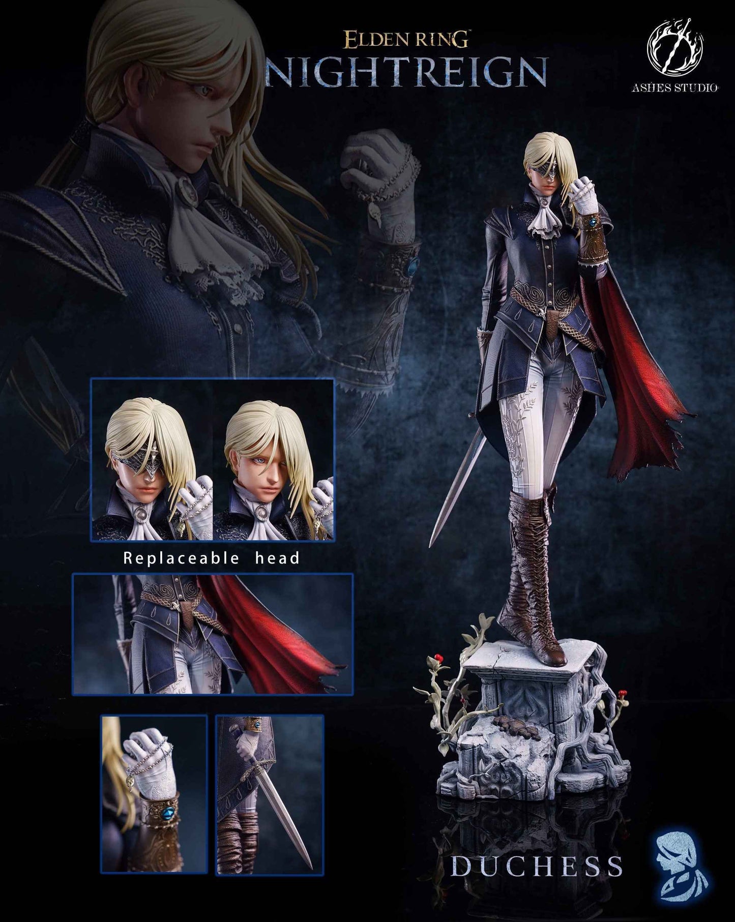 Elden Ring Ashes Studio Nightreign Duchess Resin Statue