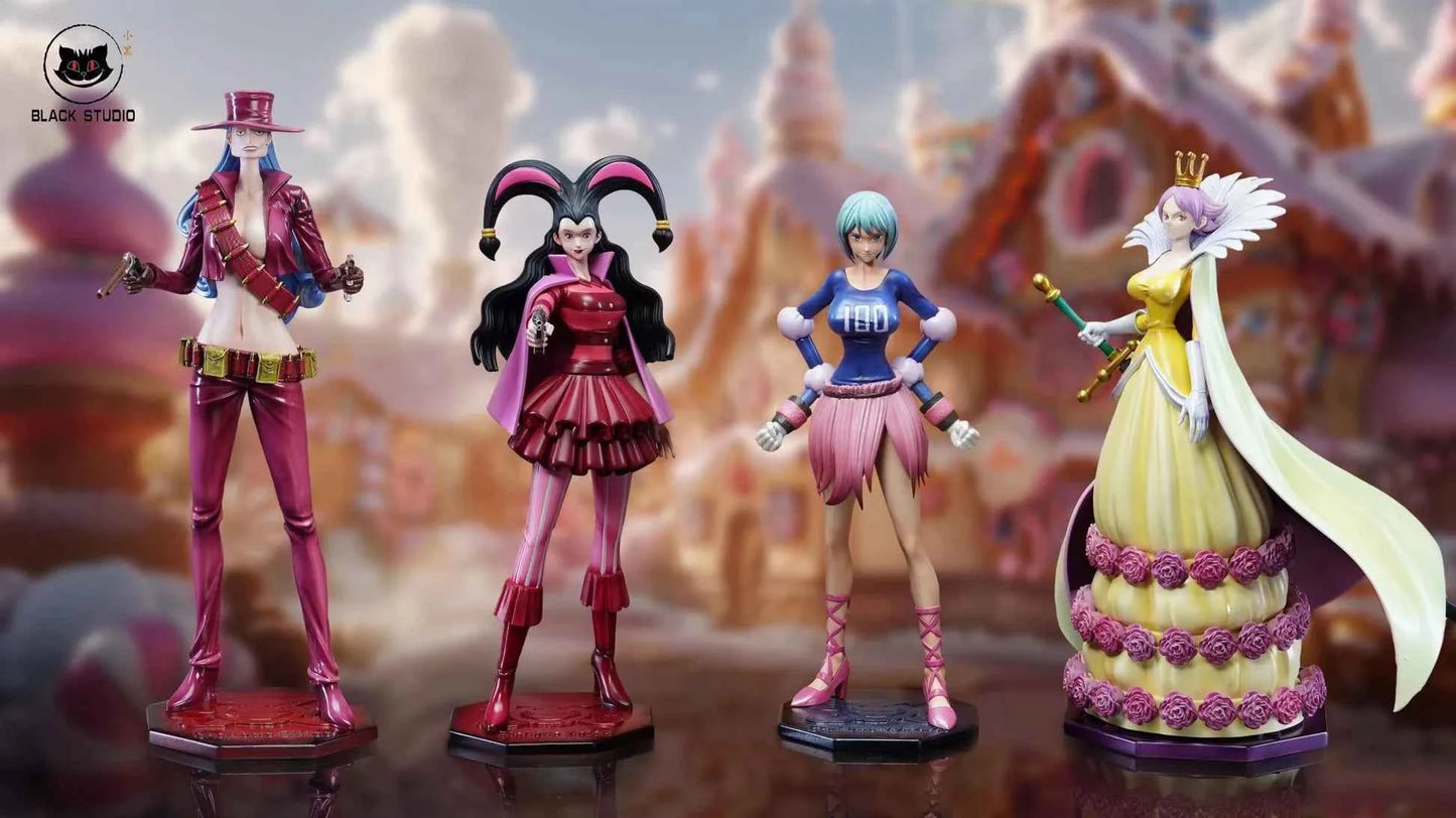One Piece ~ Black Studio ~ Charlotte Mozart x Myukuru x Effilee x Broye ~ GK Resin Statue - Santoryu Resins Collectors