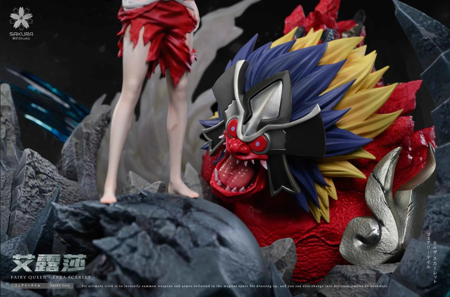 Fairy Tail Sakura Studio Erza Scarlet Resin Statues