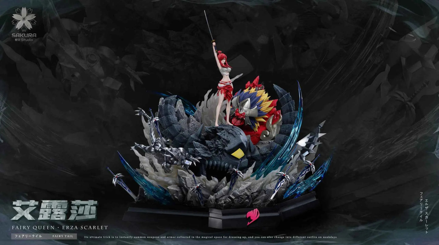 Fairy Tail Sakura Studio Erza Scarlet Resin Statues
