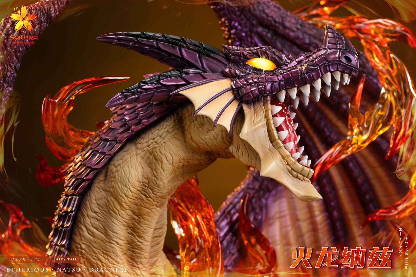 Fairy Tail ~ Sakura Studio ~ Natsu Dragneel, The Fire Dragon Igneel & The Cat Happy ~ Resin Statues - Santoryu Resins Collectors