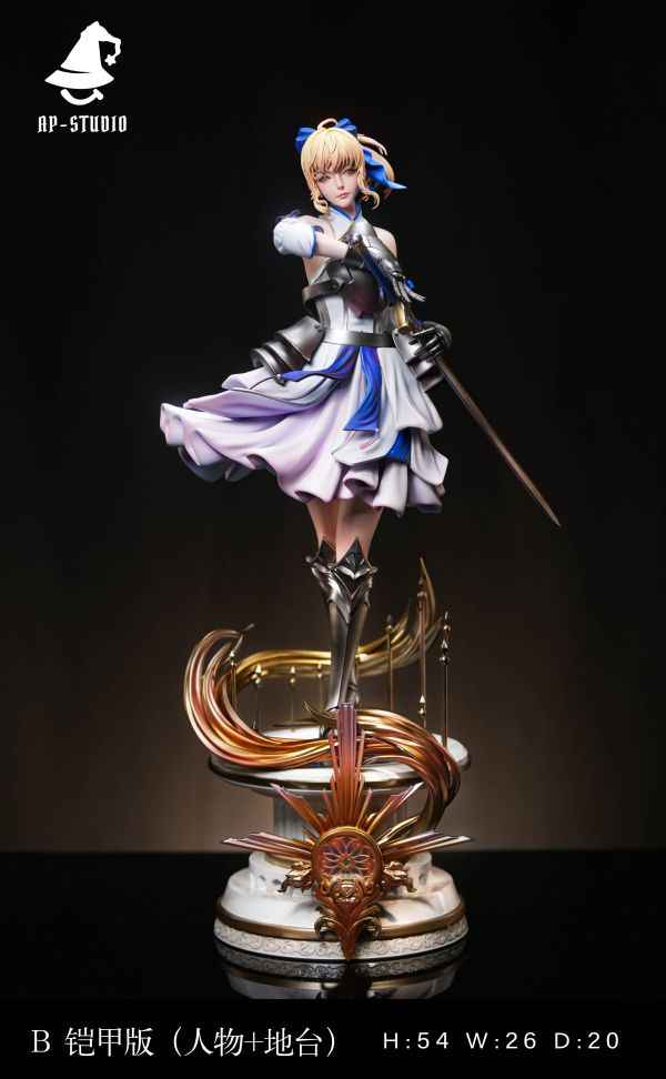 Fate Stay Night AP Studio Artoria Pendragon Saber Lily Resin Statue