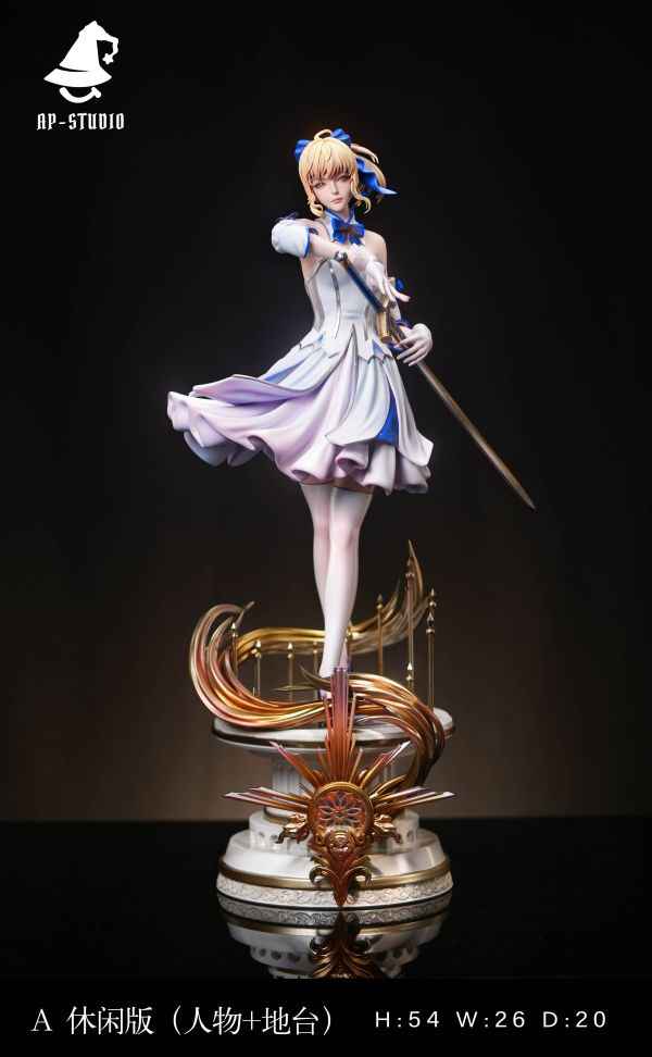 Fate Stay Night AP Studio Artoria Pendragon Saber Lily Resin Statue