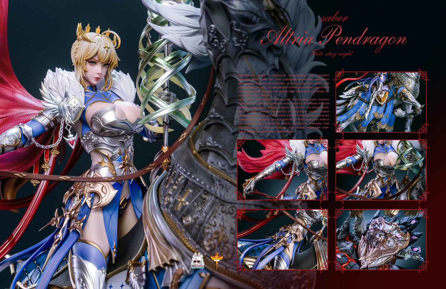 Fate/stay night UMM Studio Artoria Pendragon Saber Resin Statue