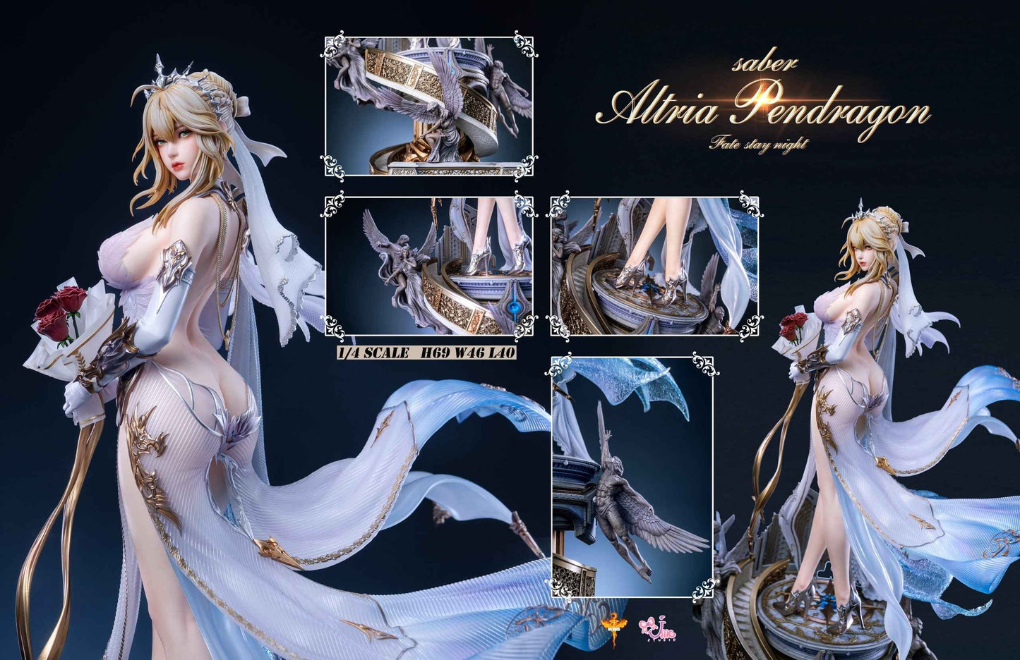 Fate/stay night ~ DT Studio ~ Saber Artoria Pendragon Wedding Dress ~ Resin Statue - Santoryu Resins Collectors