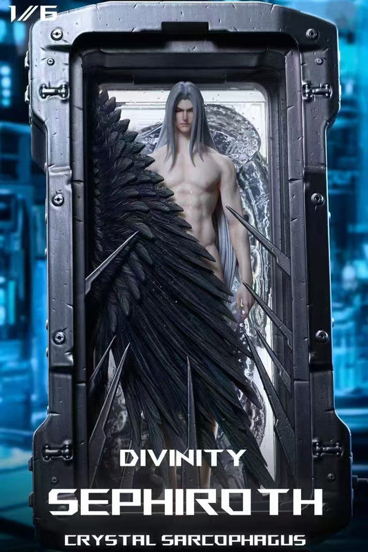 Final Fantasy FanArt Studio FF7 crystal sarcophagus Sephiroth Resin Statue
