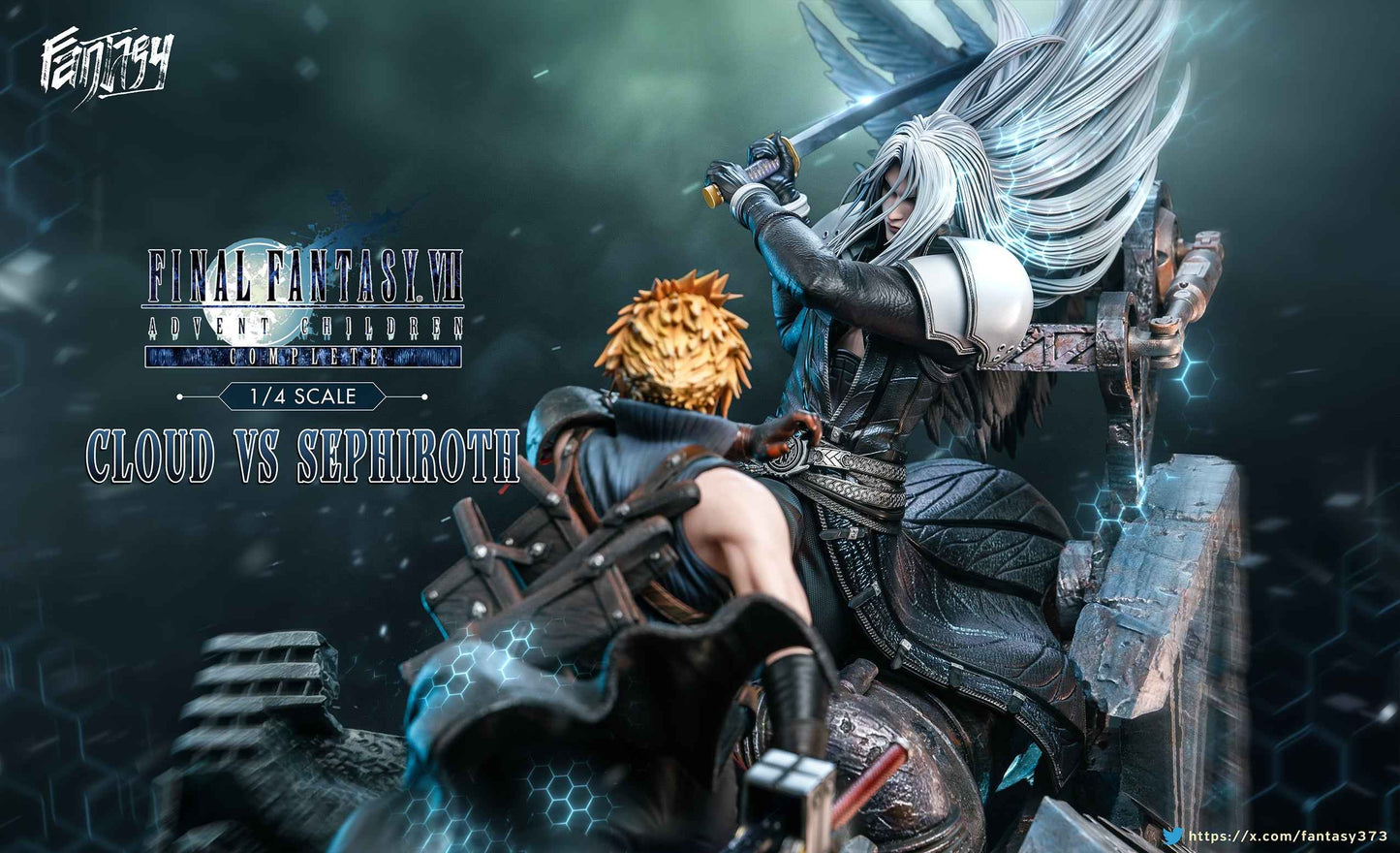 Final Fantasy ~ Dragon x Fantasy Studio ~ Sephiroth Vs Cloud Strife ~ Resin Statue - Santoryu Resins Collectors