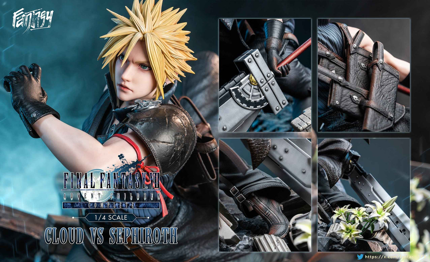 Final Fantasy ~ Dragon x Fantasy Studio ~ Sephiroth Vs Cloud Strife ~ Resin Statue - Santoryu Resins Collectors