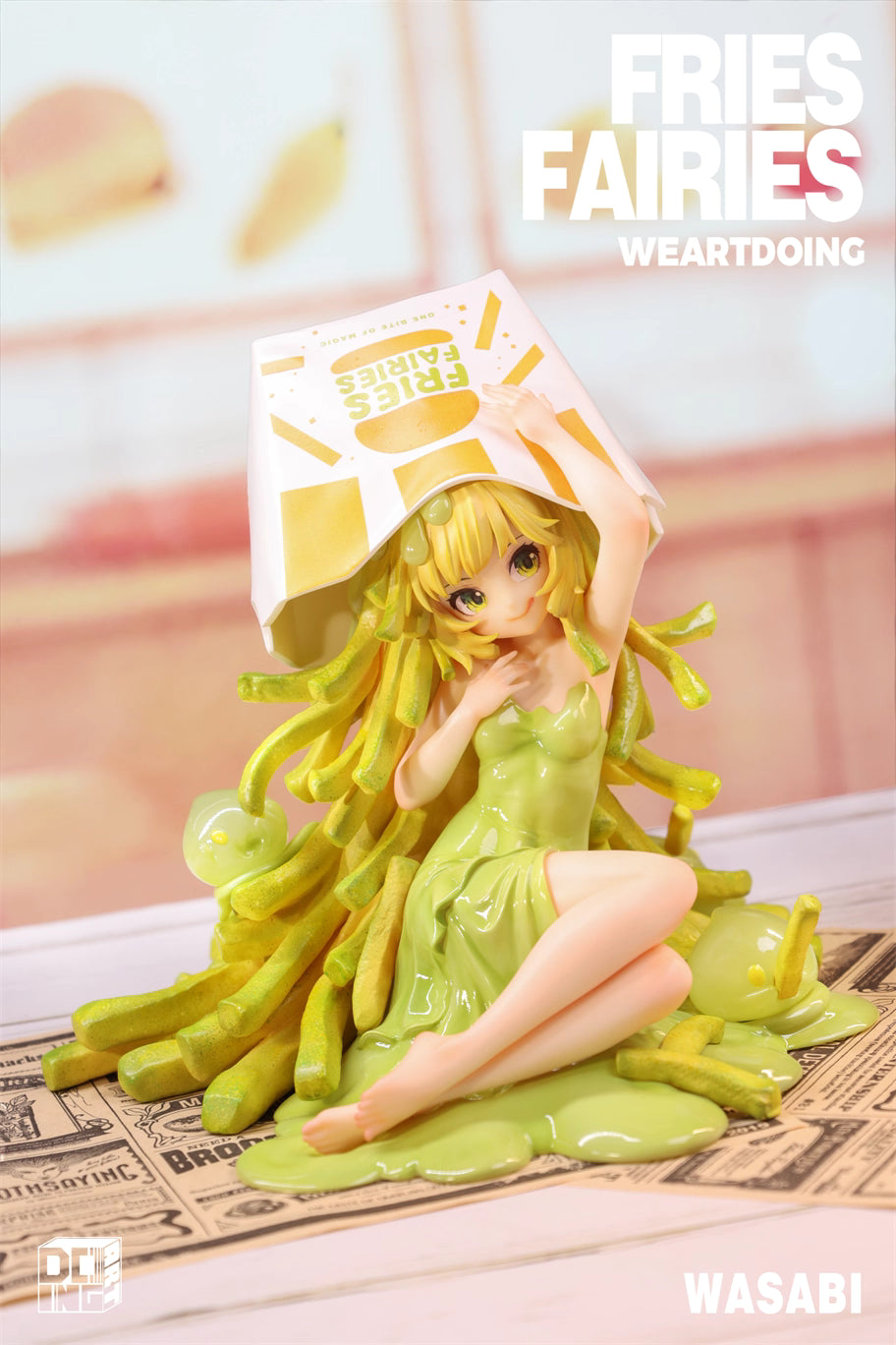 Fries Fairies WeArtDoing Original Tomato & Wasabi Seaweed Designer Licensed Resin Statue Statue