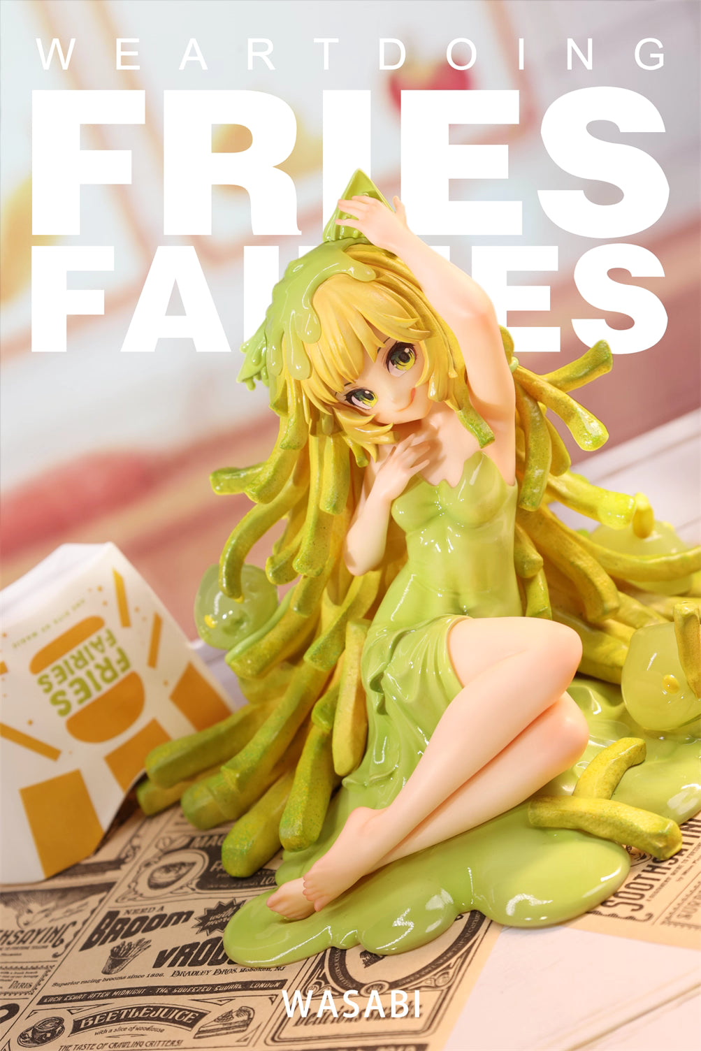 Fries Fairies WeArtDoing Original Tomato & Wasabi Seaweed Designer Licensed Resin Statue Statue
