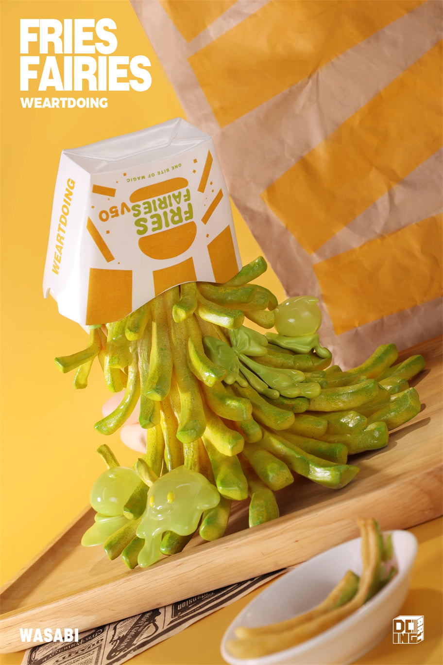Fries Fairies WeArtDoing Original Tomato & Wasabi Seaweed Designer Licensed Resin Statue Statue